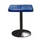 Leisure Craft 24" Square Perforated Pedestal Table, Portable, 30"H, Navy SQ24TAB30-NAVY - alternate 1