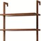 Homeroots 71" Light Brown Wood Adjustable Five Tier Etagere Bookcase 717455 - alternate 5