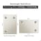 Fab Glass And Mirror Medium Rectangle Hooks Mirror (40 in. H x 18 in. W), Tempered, Glass, Wall Mirror, Clear Finish MRec18x40BE6MM - alternate 4