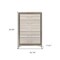 Homeroots 53" Beige And White Wood Lighted Five Drawer Dresser 564704 - alternate 13
