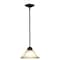 Vaxcel Da Vinci Bronze Mini Pendant Ceiling Light White Glass PD5024OBB - alternate 1