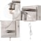 Jonathan Y Hugo 6" 1-Light Minimalist Modern Plug-In or Hardwired Adjustable Iron LED Wall Sconce w/Rotary Dimm JYL7567B - alternate 9