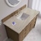 James Martin Vanities Brittany 48" Single Vanity, Pecan w/ 3 CM Tajnar Eclos Top w/FreePower Wireless Charger 655-V48-PCN-FTJR - alternate 4