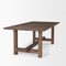 Homeroots 84" Brown Solid Wood Trestle Base Dining Table 604015 - alternate 14