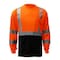 Gss Safety Hi-Vis Short Sleeve T-Shirt, 100% Polyester Birdseye, Orange, XLT 5002-TALL XL - alternate 1