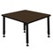 Regency Square Kee Height Adjustable Classroom Activity Table, 30 in W, 30 in L, Neo Walnut TB3030NWAPBK - alternate 4
