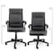 Elama High Back Adjustable Faux Leather Office Chair in Black ELM-F-016 - alternate 4