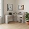 Homeroots 63" Taupe L Shape Computer Desk With Eight Drawers 333527 - alternate 6
