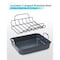 Black & Decker Large Turkey Roasting Pan with Rack, 0.8mm Carbon Steel Baking Pan BDK400B - alternate 5