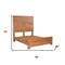 Homeroots Three Piece Brown Solid Wood Bedroom Set 636247 - alternate 8