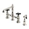 Kingston Brass Bridge Kitchen Faucet with Brass Sprayer, Polished Nickel KS7276PKXBS - alternate 1