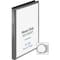 Business Source Ring Binder, Black, Clear Sleeve BSN19550 - alternate 2