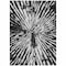 Homeroots 9' X 12' Black Charcoal And Ivory Abstract Washable Indoor Outdoor Area Rug 587996 - alternate 9