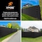 Xpose Safety Privacy Fence Screen 5ft x 50ft, Black, Pack of 2, 2PK PS-550BK-2-X-S - alternate 4