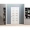 Sartodoors Sliding Closet Bi-fold Doors White Solid Core Modern Interior QUADRO4117BF-WS-60 x 96 (2* 30x96) - alternate 4