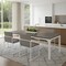 Homeroots 46" Gray and White Wood and Iron Dining Table 635740 - alternate 4