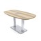 Skutchi Designs Arc Boat Conference Table, 36 in W, 72 in L, Brown HAR-ABOT-36X72-DOU-K525-ESIL - alternate 1