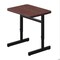Correll HPL Student Desk, 20 in D X 27 in W X Particleboard, Mahogany W/ Mahogany Band CSA2027-20-09-20 - alternate 1