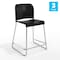 Flash Furniture Commercial Black Plastic Stack Stools, Contoured Backs and Sled Bases-Set of 3, 3PK 3-RUT-239AH-CS-BK-CHR-GG - alternate 6