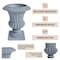 Leisuremod Urn Planter Handcrafted Fiberstone & MGO Clay - Weatherproof Indoor/Outdoor Pot LP28AC - alternate 7
