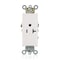 Leviton PlugsandReceptacles, 20A, 125VAC, Wht, Nylon 16351-W - alternate 1
