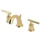 Kingston Brass Widespread Bathroom Faucet with Pop-Up Drain, Polished Brass KB8912CML - alternate 1