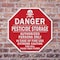 Signmission Danger Pesticide Storage Authorized, 10 inch X 10 inch, Aluminum Metal Signs, 2PK OC-A-2PACK-10-45 - alternate 5