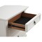 Homeroots 28" White Wood Three Drawer Nightstand 399249 - alternate 4