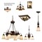 Vaxcel Bozeman 9 Light Bronze Rustic Bear Chandelier CH55706BBZ - alternate 6