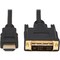 Tripp Lite HDMI to DVI Cable, HDMI, DVI-D M/M, 10ft P566-010 - alternate 1