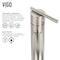 Vigo Seville Single Handle Single-Hole Bathroom Vessel Faucet in Brushed Nickel VG03009BN - alternate 7