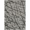 Homeroots 3' X 5' Gray and Black Abstract Washable Non Skid Indoor Outdoor Area Rug 559274 - alternate 5