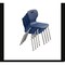 Correll Stacking Student Chair, 16in, Light Texture Seat, Chrome Legs, Navy, 4PK CSCHR16-45-4PK - alternate 8