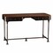 Homeroots 50" Brown And Silver Writing Desk With Two Drawers 402026 - alternate 6