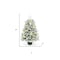 Homeroots 3' Full Flocked Pine Christmas Tree With Decorations 719201 - alternate 4