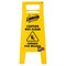 Libman Commercial Caution Wet Floor Sign, Lock Clip, Ylw 1369 - alternate 1