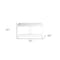 Homeroots Desk In High Gloss White Lacquer With Stainless Steel Base 320758 - alternate 3