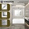 Kingston Brass 60" Acrylic Alcove Right-Hand Drain Tub with Left Sliding Tub Door, White/Brushed Brass KVTDE603121R7 - alternate 5