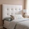 Homeroots White Faux Leather Upholstered Twin Headboard 490172 - alternate 2