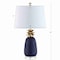 Jonathan Y Pineapple 23" Ceramic LED Table Lamp, Navy/Gold JYL4019A - alternate 5