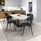 Leisuremod Aspen Collection Modern Dining Chair Black Frame in Black, 4PK ACBL51BL4 - alternate 8