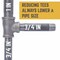B & K 1 in. FIP each X 3/4 in. D FIP 3/4 in. D FIP Black Malleable Iron Reducing Tee 310RT-13434 - alternate 4
