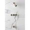 Kingston Brass Triple-Handle Tub and Shower Faucet, Polished Nickel KBX8136KPS - alternate 4
