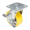 Vestil Polyurethane Swivel With Brake Caster 5 In. Diameter x 2 In. Width 595 lb Yellow/Gray CST-PY-5X2PUA-SWB - alternate 4