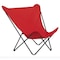 Homeroots 36" Red and Chrome Outdoor Camping Chair 373463 - alternate 1