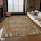 Homeroots 9' X 12' Orange Taupe And Beige Moroccan Washable Indoor Outdoor Area Rug 577215 - alternate 6