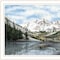 Homeroots Snowy Mountain Landscape  White Framed Wall Art 572034 - alternate 4