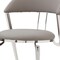Homeroots Set of Two Gray and Silver Faux Leather and Stainless Steel Open Back Dining Side Chairs, 2PK 719101 - alternate 10