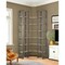 Homeroots 90" Brown Nickel and Solid Wood Curved Six Tier Corner Bookcase 392230 - alternate 9