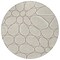Homeroots 8' Beige And Brown Round Abstract Washable Indoor Outdoor Area Rug 600512 - alternate 6